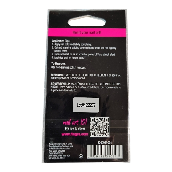 Fing'rs Heart 2 Art Nail Striping Tape - Picture 4 of 5